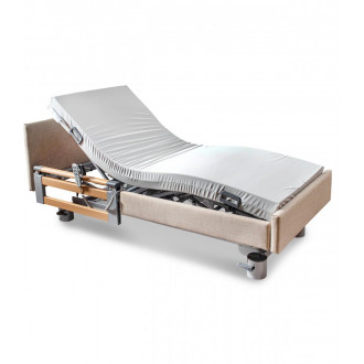 Многофункциональная кровать с электроприводом Stiegelmeyer Libra с обивкой