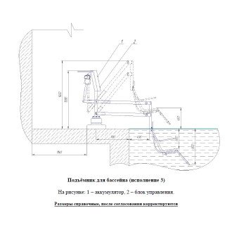 Подъемник малый для опускания пациента в бассейн в Ростове на Дону