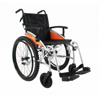 Кресло-коляска с ручным приводом Excel G-Lite Pro 24 с широкими приводными колёсами в Ростове на Дону